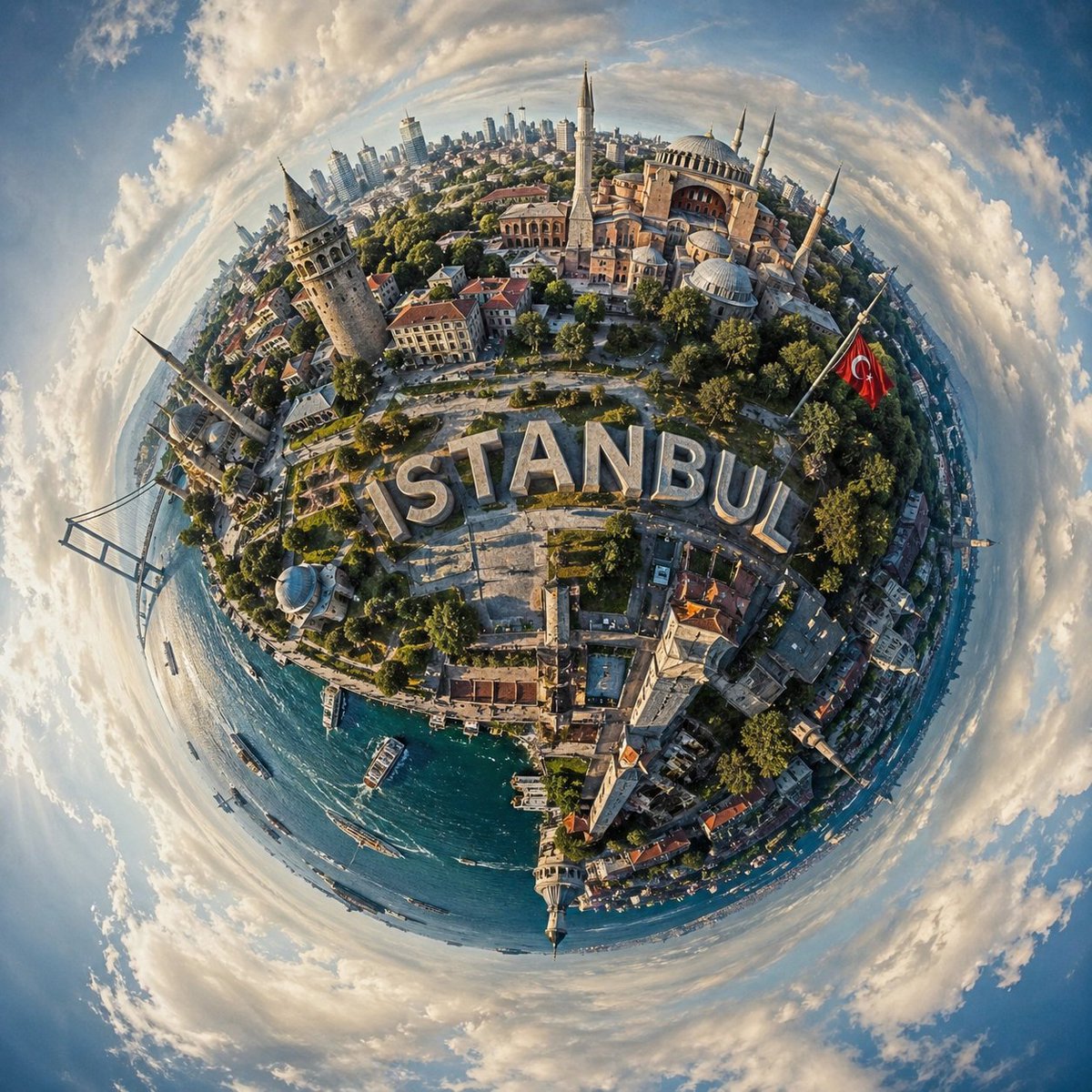 Miniature World: A Surreal Cityscape