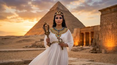 Golden Majesty at the Pyramids