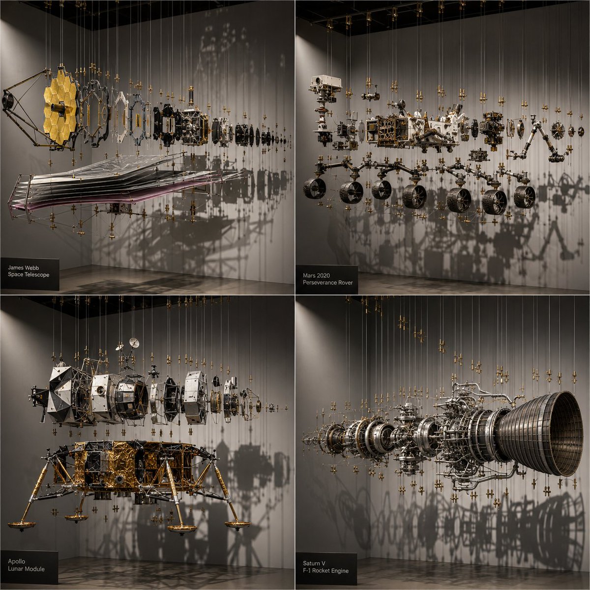 Disassembled Wonders: The Art of Mechanical Complexity
