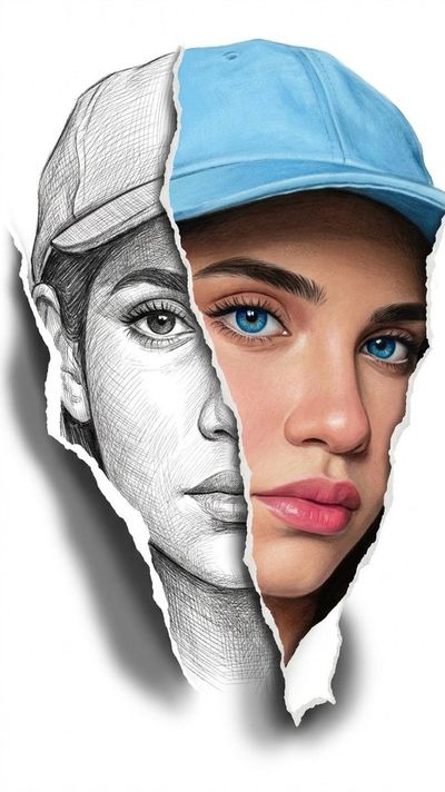 Contrasting Realities: A Portrait of Duality