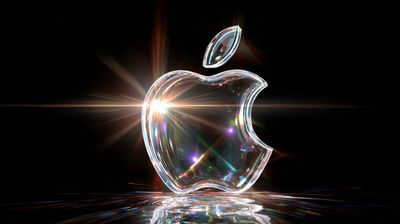 Glowing Glass Logo in Cinematic 3D Style