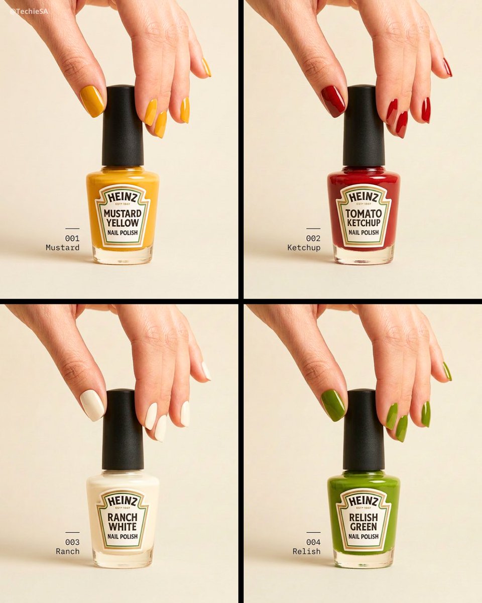 Vibrant Heinz-Inspired Nail Art Collection