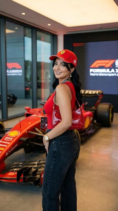 Glamour Meets Motorsport: Chic Editorial Moment