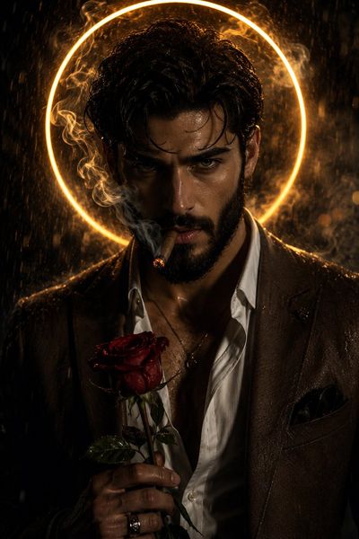 The Dark Romance of a Rain-Drenched Icon