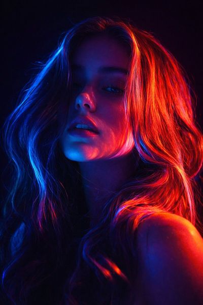 Raw Radiance: Neon Dreams