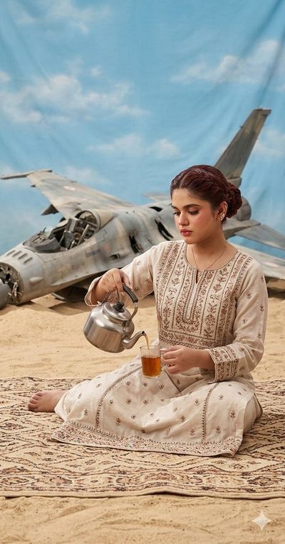 Tea Among Ruins: A Surreal Desert Encounter