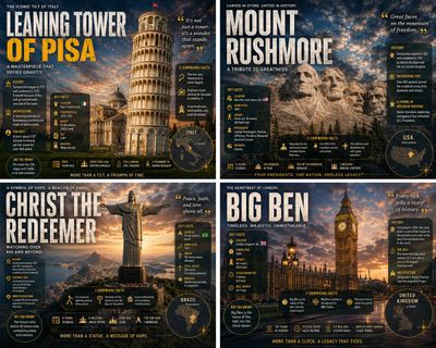 Monumental Wonders: A Cinematic Tour of Iconic Landmarks
