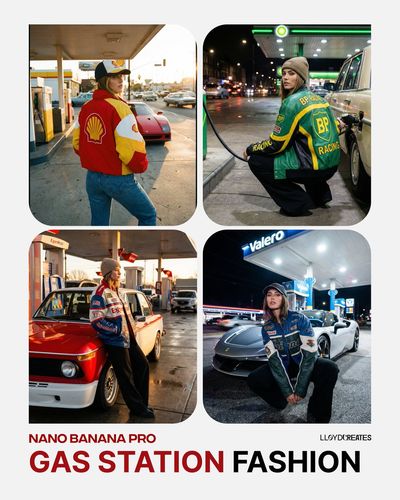 Revved Up Streetwear: Gas Station Chic