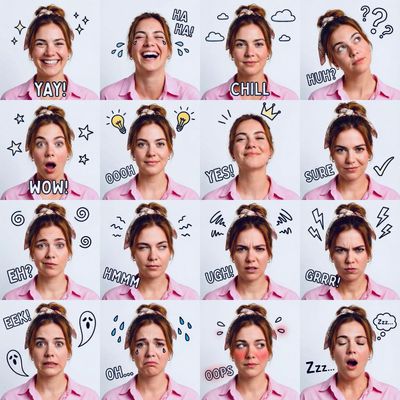 A Spectrum of Emotion: 16 Faces, 1 Identity