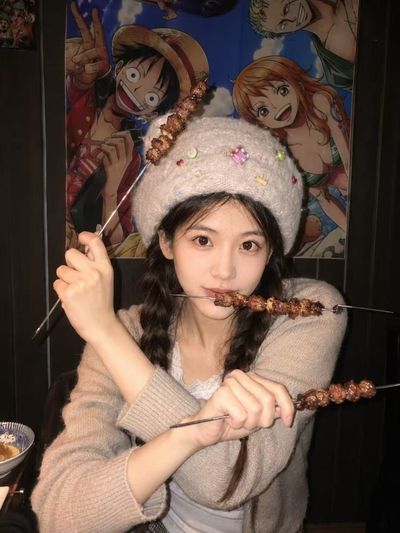 Candid Portrait in a Cozy Japanese BBQ Setting