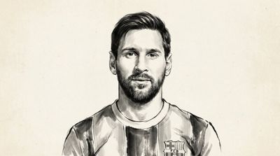 Serene Monochrome Ink Portrait