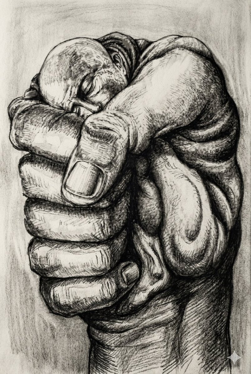 Silent Strength: The Fist and the Figure