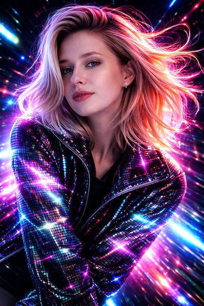 Neon Dreams: A Cyberpunk Portrait