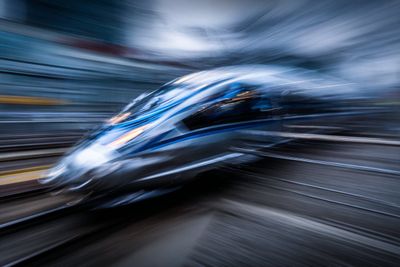 Futurist Speed Demon in Metallic Motion