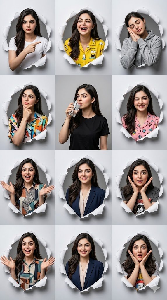 Dynamic Expressions in a Captivating Collage