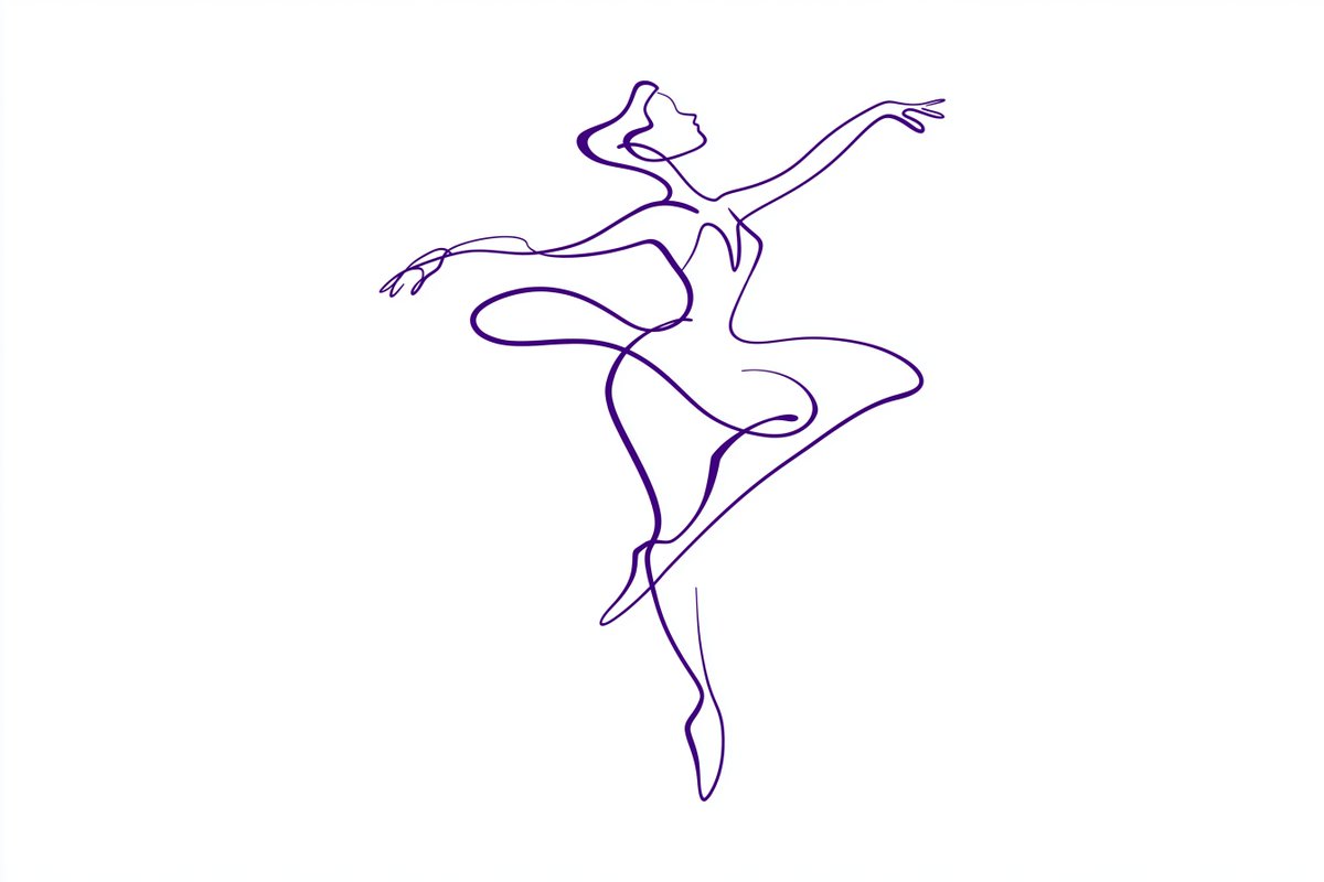 A single continuous line forms an elegant cat silhouette