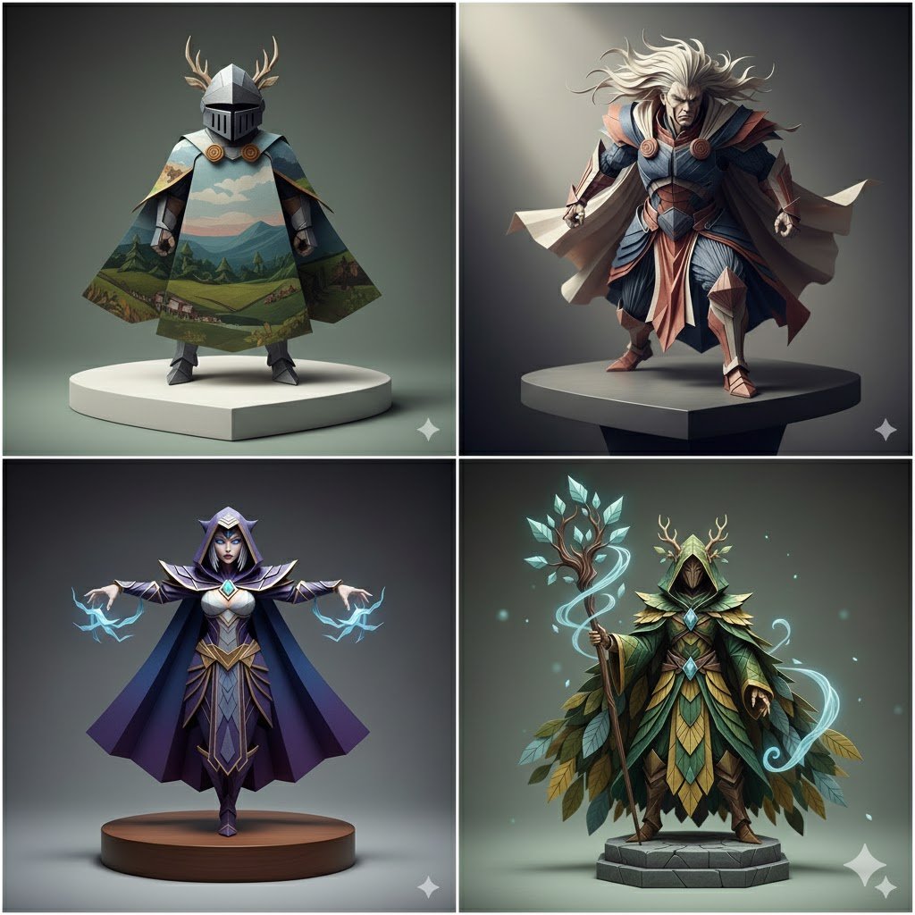 Artisan Paper Perfection: Ultra-Realistic Origami Sculpture