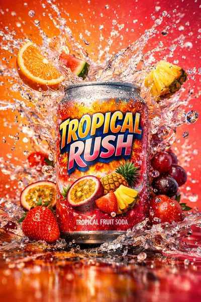 Fizzy Explosion: A Burst of Flavor and Light