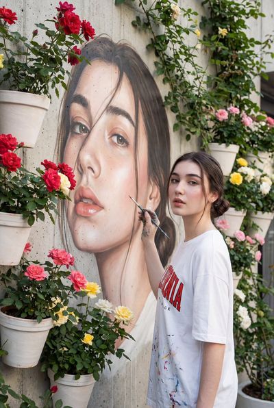 Self-Portrait in Bloom: The Art of Reflection