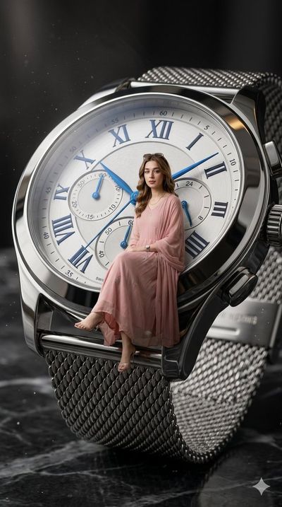 Tiny Elegance on a Giant Luxury Watch