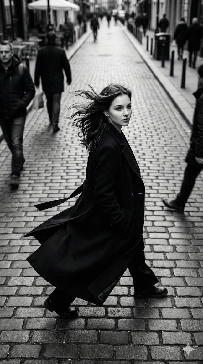 Chic Solitude: A Cinematic Fashion Journey