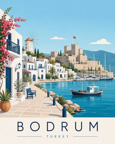 Elegant Travel Poster Design for [DESTINATION]