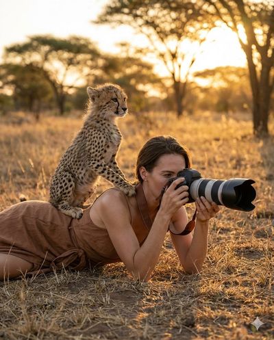 Cheetah Cub and the Captivating Lens