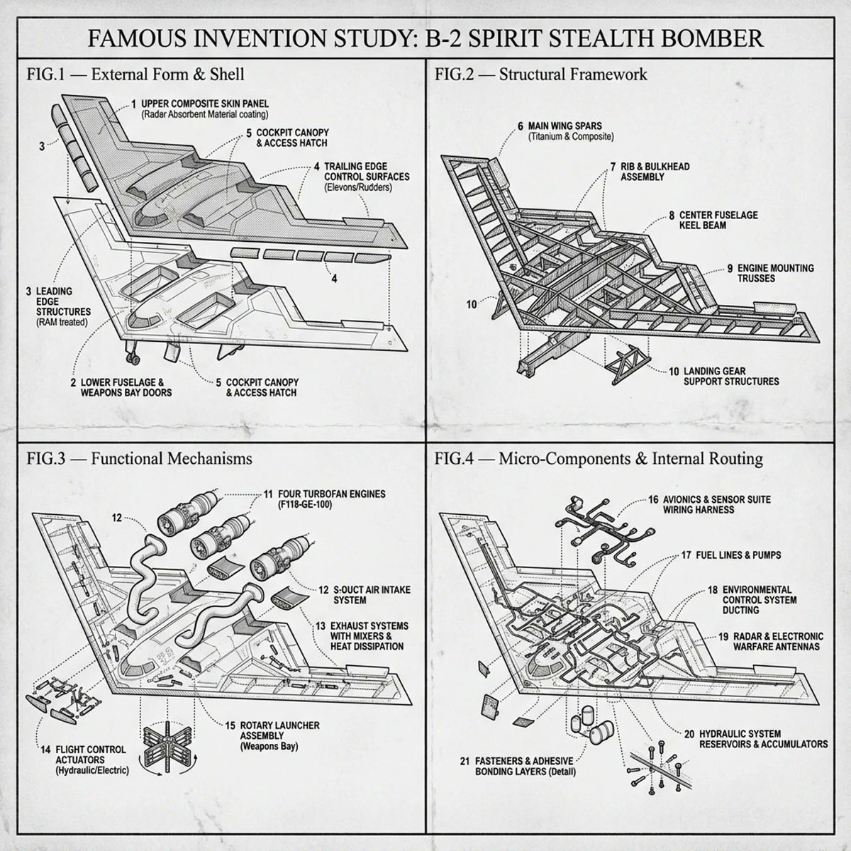 Blueprint of Innovation: The B2 Bomber Patent