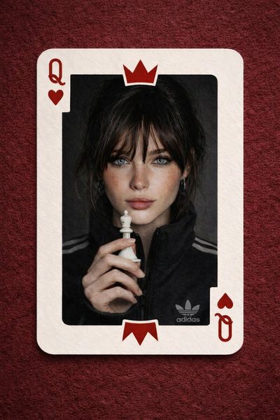 Majestic Queen: A Modern Playing Card Reimagined
