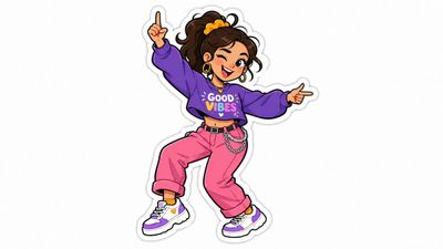 Vibrant Sticker Illustrations that Pop
