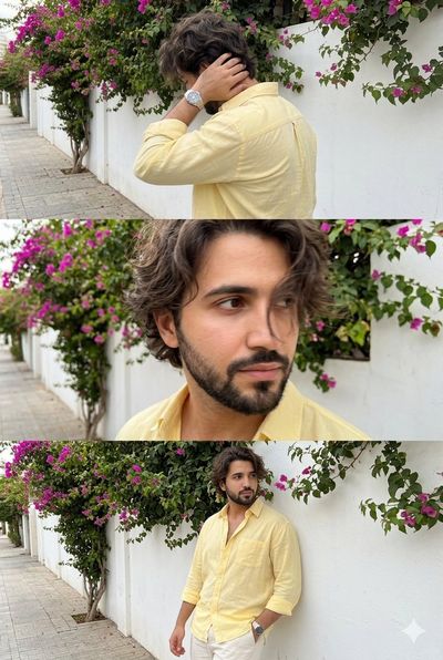 Triple Burst: Casual Moments of a Man in Natural Urban Light
