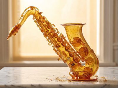Sugarcrafted Elegance: The Amber Marvel