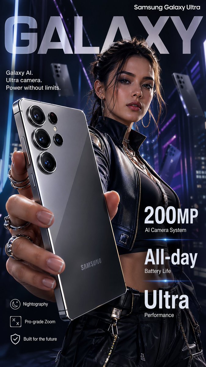 Futuristic Luxury: Samsung Galaxy Ultra Poster