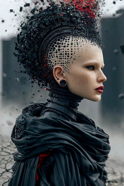Futuristic Elegance in a Dystopian Realm