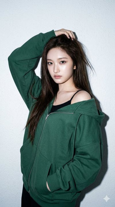 Wonyoung in Casual Loungewear: Sharp Detail and Edgy Minimalism