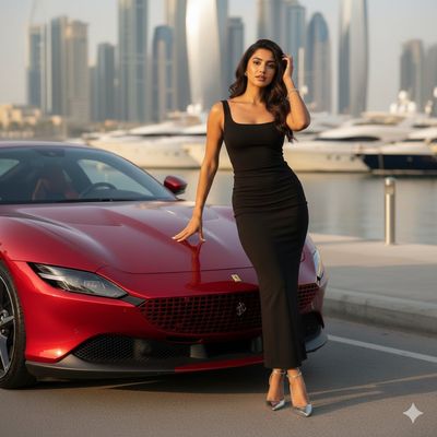 Elegance at Dubai Marina: A Luxe Portrait by the Waterfront