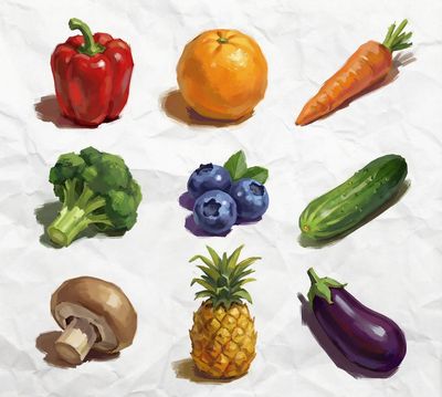 Vivid Harmony: A Painterly Still Life