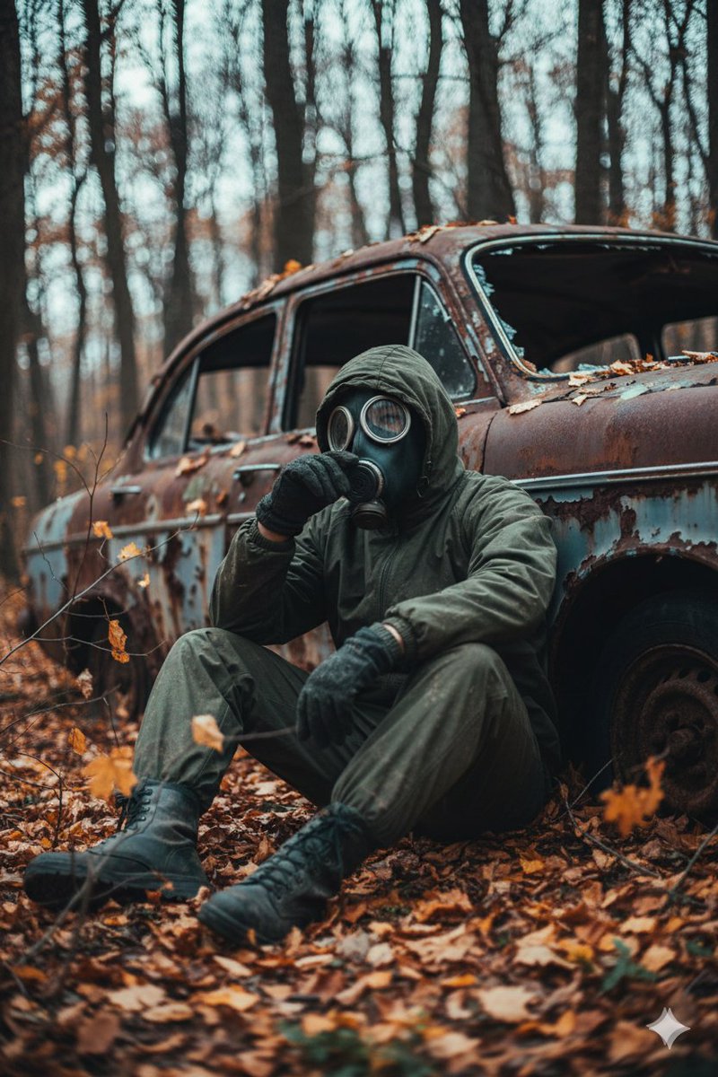 Echoes of Solitude: A Post-Apocalyptic Survivor