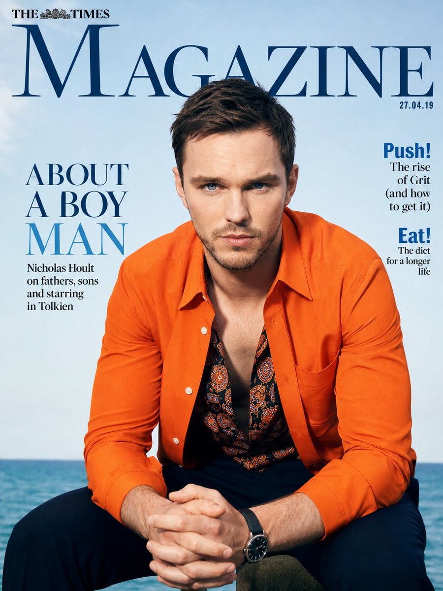 Nicholas Hoult by the Sea in Vibrant Daylight