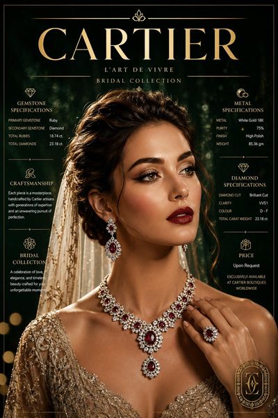 Bride wears diamond tiara with glowing skin and cinematic spotlight.