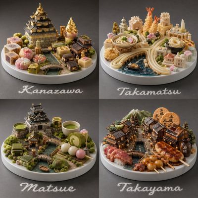 Miniature Culinary Cities of Japan