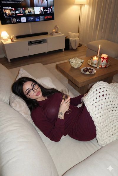 Cozy Evening Vibes in a Modern Living Room