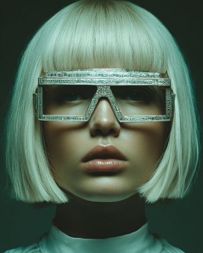 Futuristic Pharaoh Queen in a Retro-Egyptian Vision