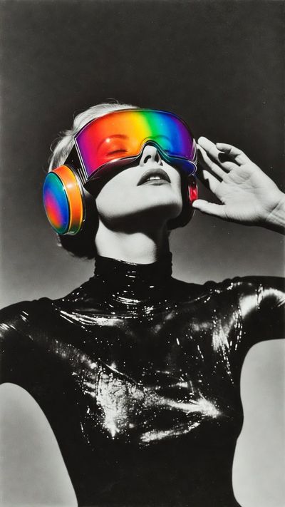 Futuristic Vision in Monochrome