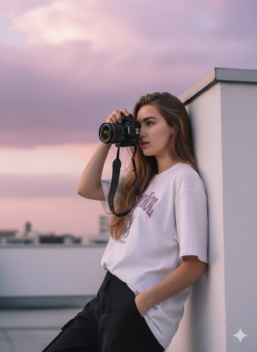 Urban Serenity: A Portrait in Dreamy Colors