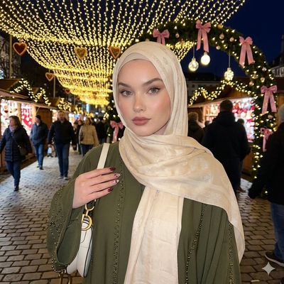 A Dreamy Night Market Glow with Radiant Elegance