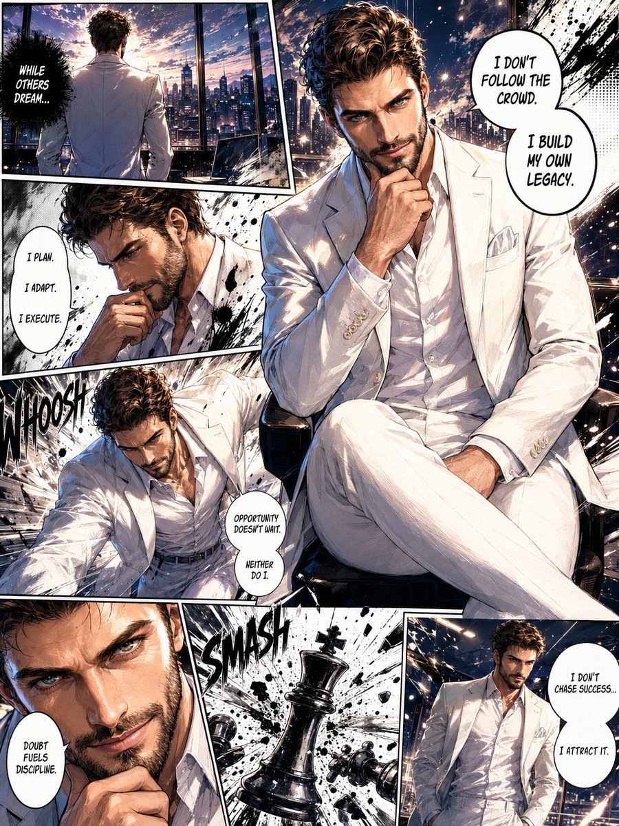 Dynamic Manga Masterpiece: A Visual Symphony