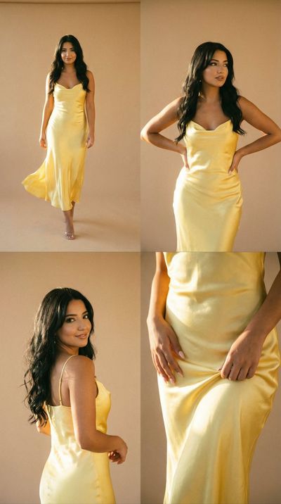 Golden Hour Elegance: A Fashion Editorial Collage