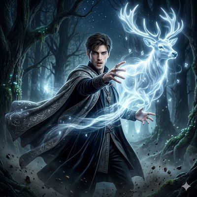 Enchanted Forest Spellcaster in Motion