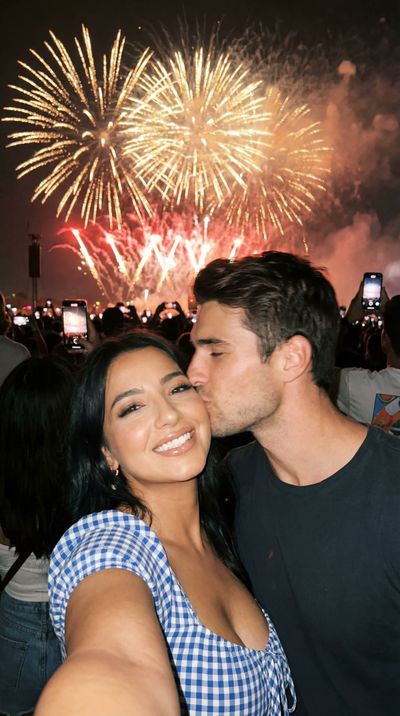 A Sparkling Love: Festival Fireworks Selfie